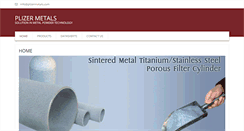 Desktop Screenshot of plizermetals.com
