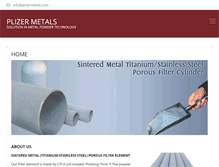 Tablet Screenshot of plizermetals.com